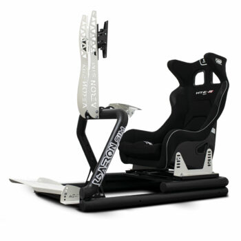 Postazione di guida AeronSim Evo3RS 2022 + Sedile OMP HTE 400 + Supporto Monitor Aggiuntivo