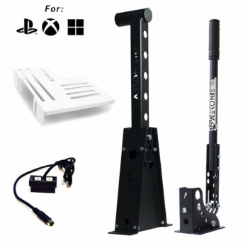 Pacchetto Cambio Sequenziale GrA + Freno a mano Rally + Supporto + Centralina (PlayStation - Xbox - Thrustmaster)